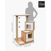 Catit Vesper Cat Furniture VDouble Walnut
