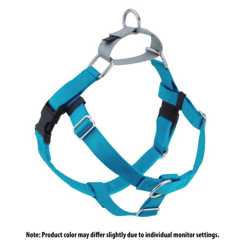 Freedom No-Pull Harness and Leash - Turquoise / Medium 1"