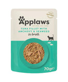 Applaws Tuna with Anchovy & Seaweed in Broth Wet Cat Food 70g Pouch
