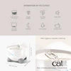 Catit Pixi Stainless Steel Fountain White, 2.5 L