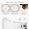 Catit Pixi Stainless Steel Fountain White, 2.5 L