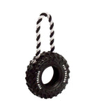 Flamingo Wheel with Handle Ruffus Tyre Dog Toy 15cm