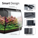 Fluval Flex 2.0 Aquarium Kit Black 34 L
