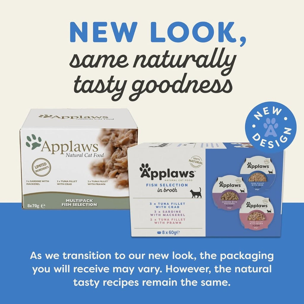 Applaws Cat Multipack Fish Selection 8x60g Pot