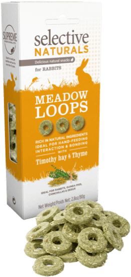 Supreme Selective Naturals Meadow Loops Rabbit Treat 80g