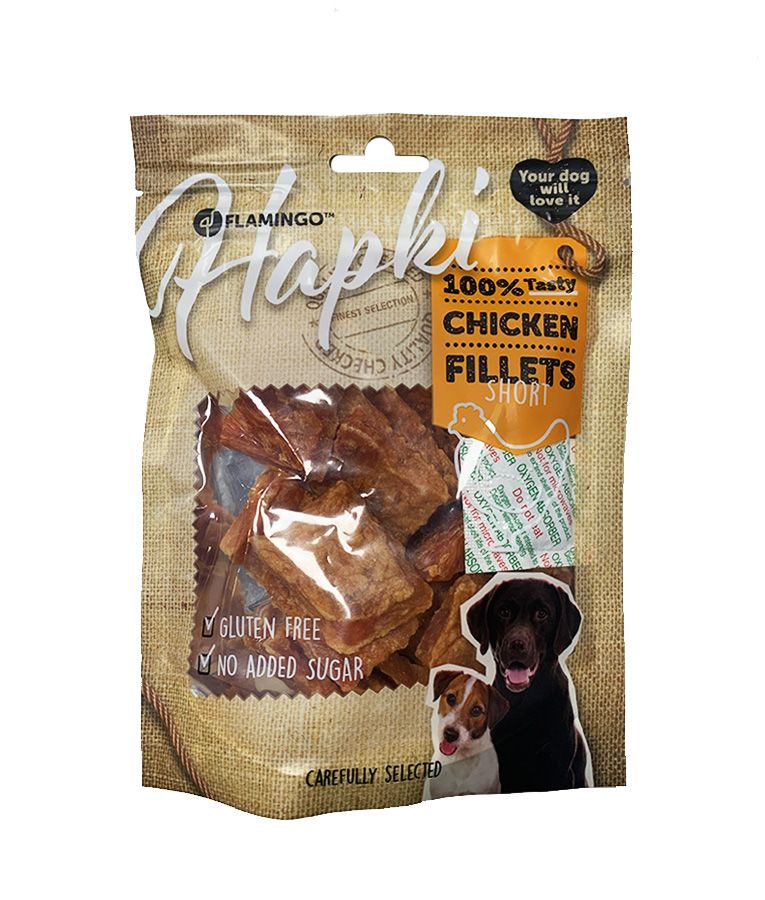 Flamingo Hapki Chicken Short Fillets Dog Treats 170g