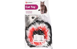 Flamingo Aaron Mouse on Stick Cat Toy White