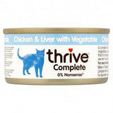 Thrive Complete Chicken & Liver with Vegetable Wet Cat Food 75g