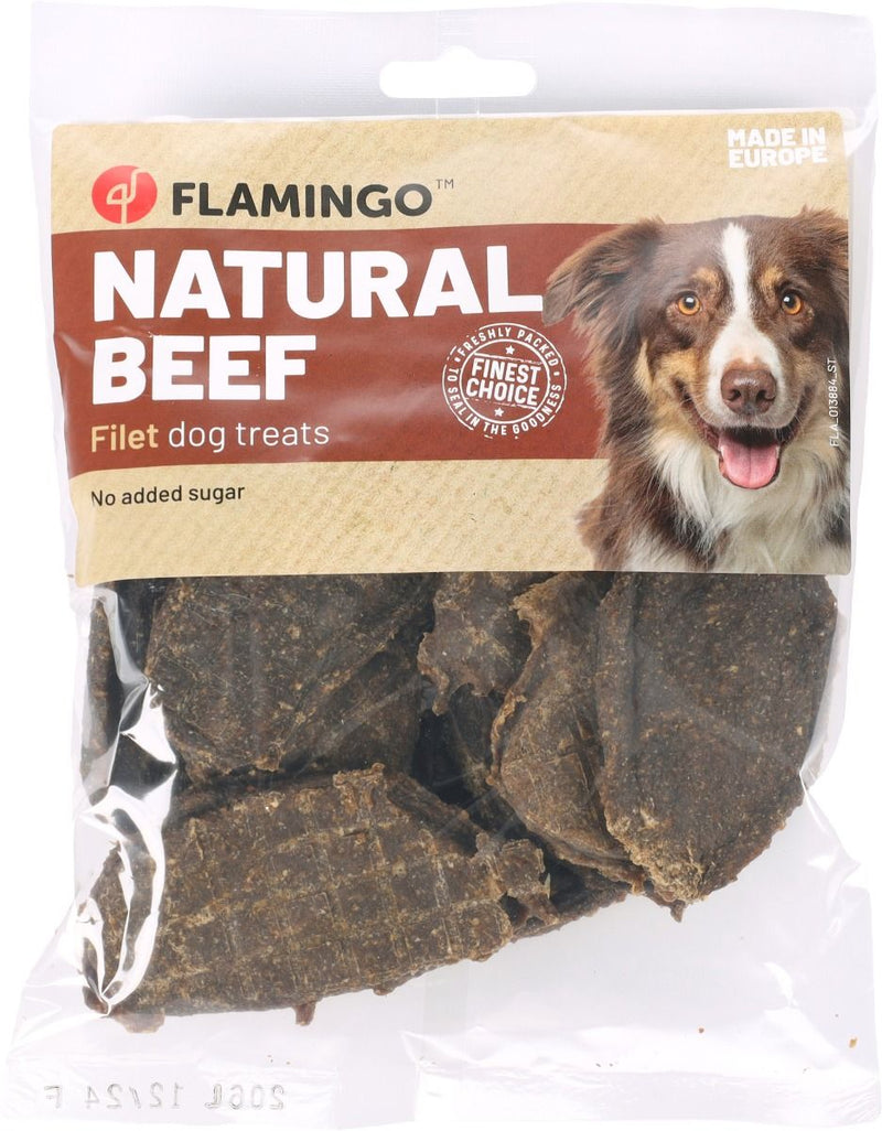 Flamingo Natural Beef Filet Dog Treats 200g