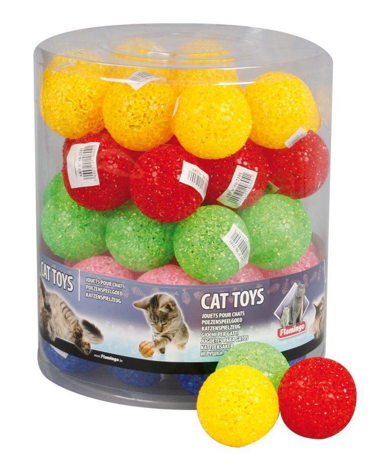 Flamingo Flynn Glitter Ball Cat Toy