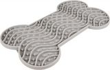 Flamingo Yummy Silicone Bone Grey Dog Lick Pad Large