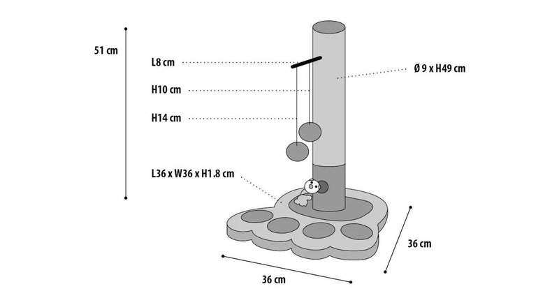 Flamingo Viva 2 Cat Scratching Post