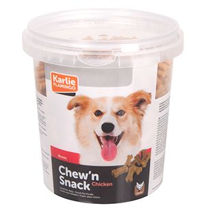 Flamingo Chew'n Snack Chicken Bones Dog Treats 500g