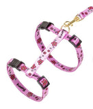 Flamingo Ziggi Flower Cat Harness & Leash 20-35cm 10mm