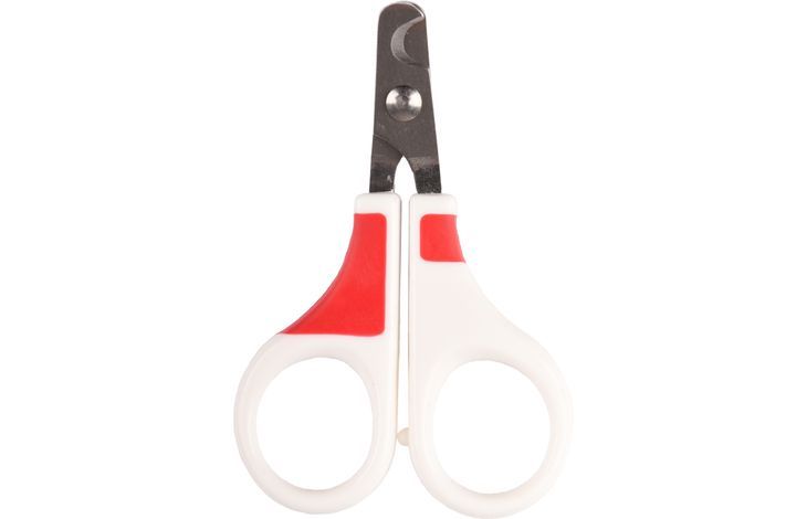 Flamingo Groo'Me Fausto Cat Nail Scissors WhiteRed