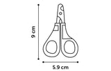 Flamingo Groo'Me Fausto Cat Nail Scissors WhiteRed