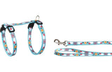 Flamingo Arwen Mouse Print Cat Harness & Leash 20-35cm 10mm