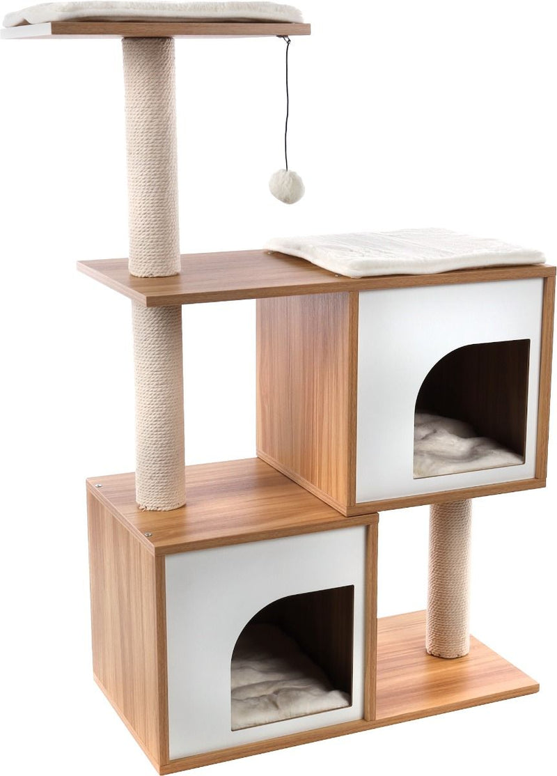 Flamingo Dana BrownWhite Cat Scratching Tree 74x35x107cm
