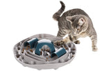 Flamingo Puzzle Feeder Hanto Interactive Cat Toy GreyBlue 28.5x7cm