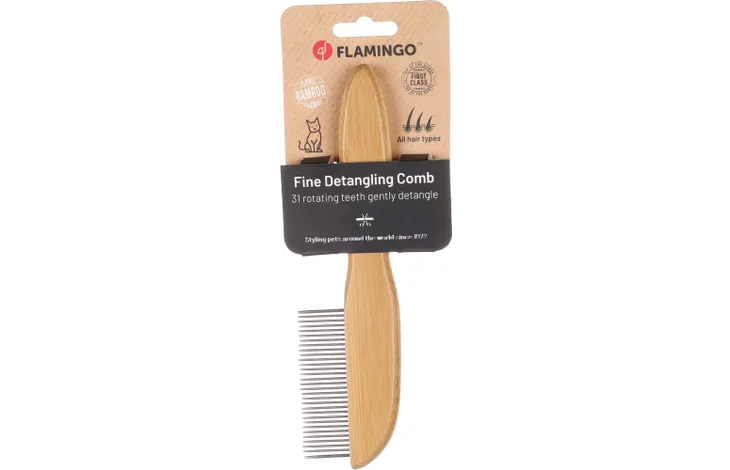Flamingo Fine Detangling Rotating 31 Pins Cat Comb