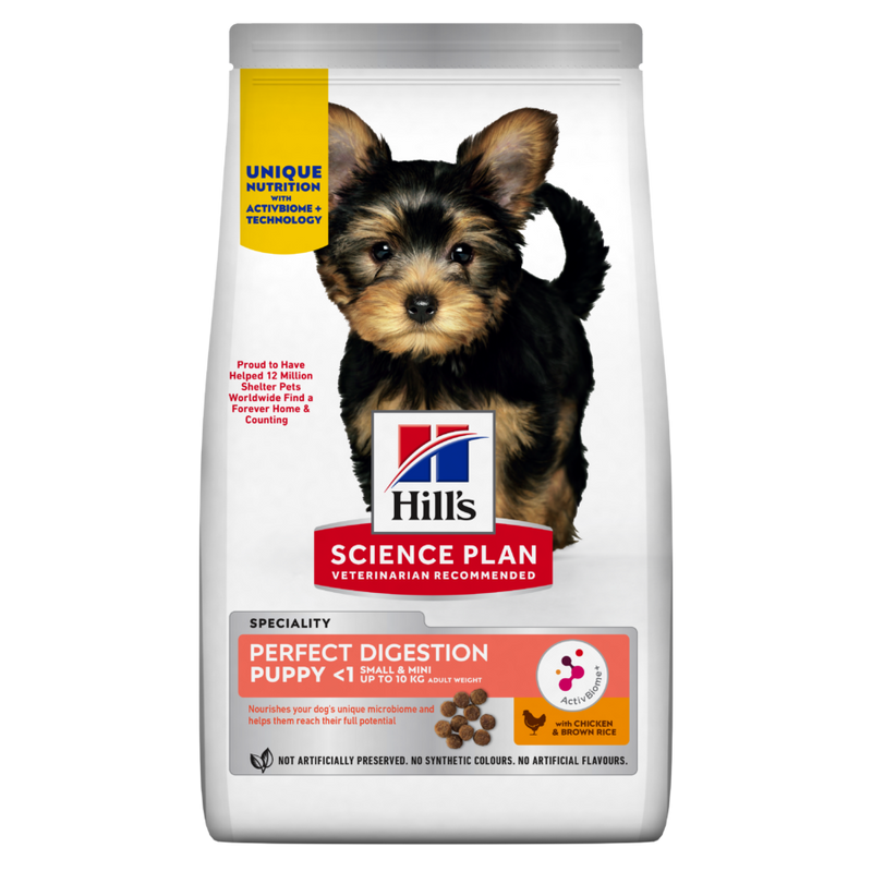 Hill’s Science Plan Perfect Digestion Small & Mini Puppy Dry Food 3kg