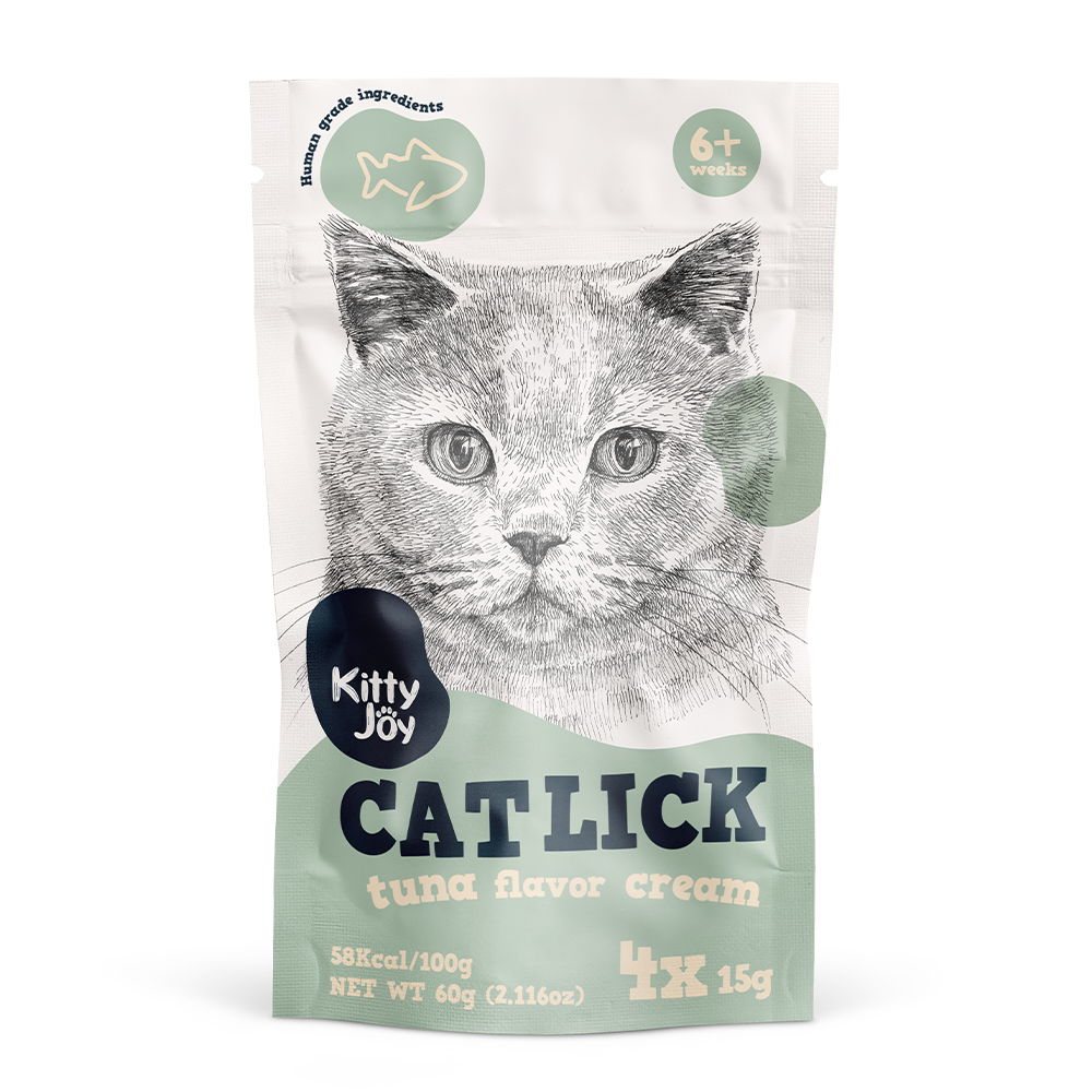 Kitty Joy Cat Lick Tuna Flavor Cream Cat Treats (4x15g) 60g
