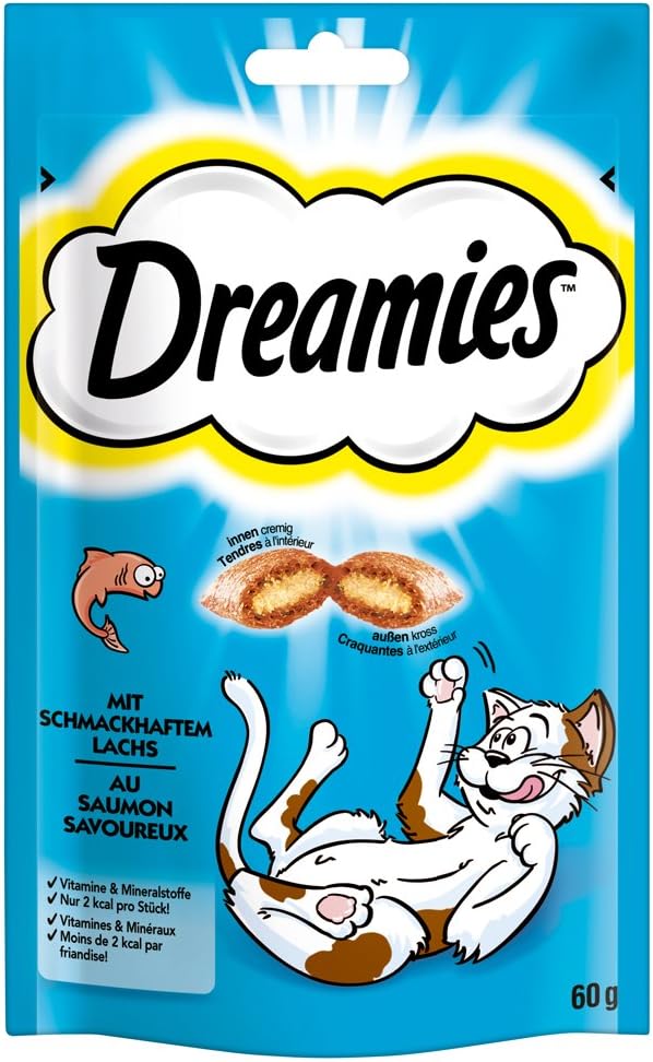 Dreamies Cat Treats - Salmon 60g