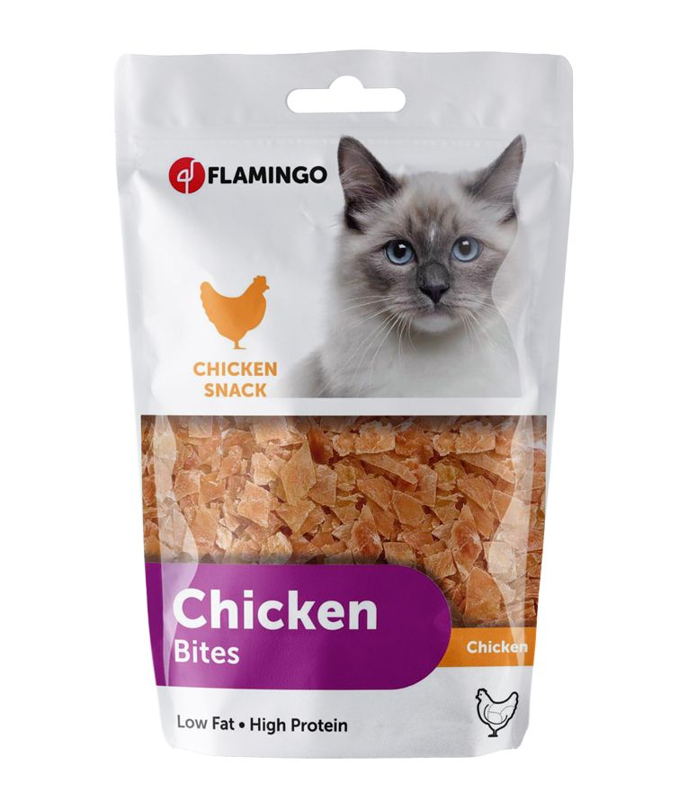 Flamingo Hapki Chicken Bites Cat Treats 85g
