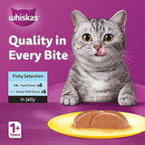 Whiskas Fishy Selection in Jelly Wet Cat Food 10+2 Multipack - 12X80G