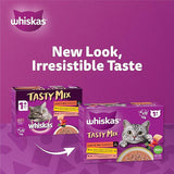 Whiskas Tasty Mix Land & Sea Collection Wet Cat Food - 12X70G
