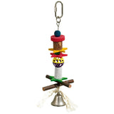 Flamingo Lava-Wood-Bell Bird Toy