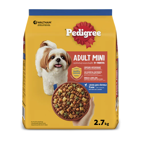 Pedigree Mini Adult Chicken Lamb & Vegetable Dry Dog Food - 2.7KG