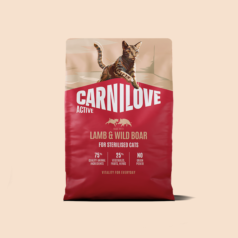 Carnilove Active Lamb & Wild Boar for Sterilised Adult All Breeds Dry Cat Food