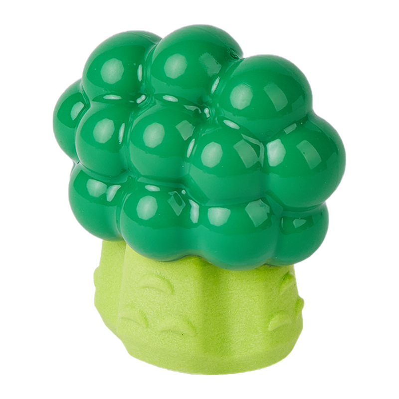 FOFOS Broccoli Giggling Vegi-Bites Dog Toy
