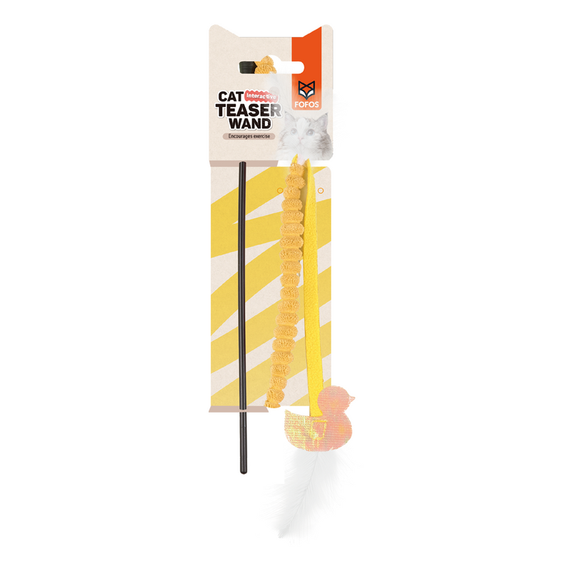 FOFOS Cat Teaser Wand Cat Toy Assorted Colors
