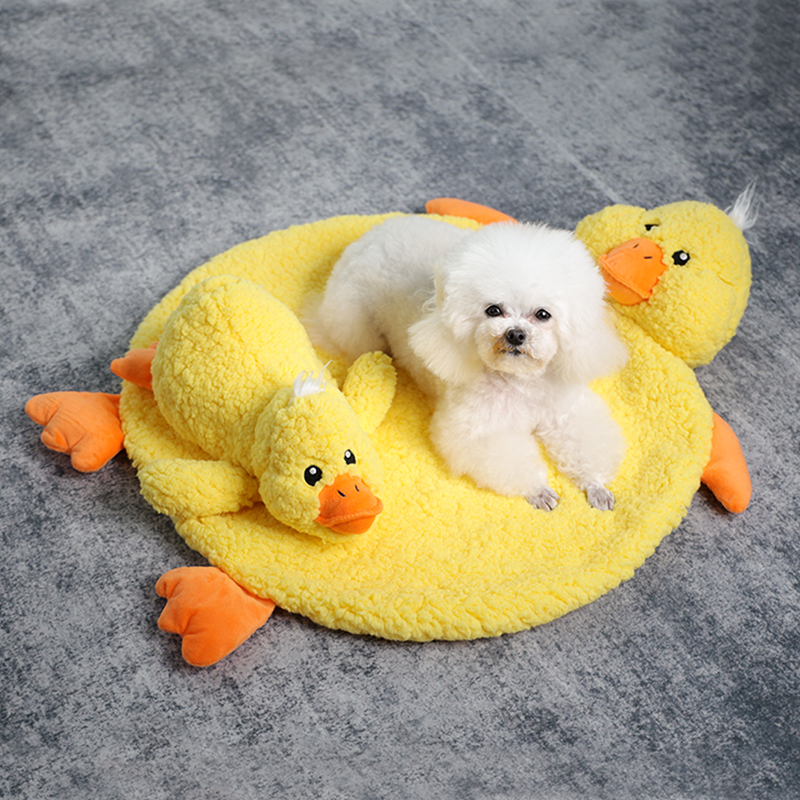 FOFOS Cuddle Duck Heartbeat Toy & Mat