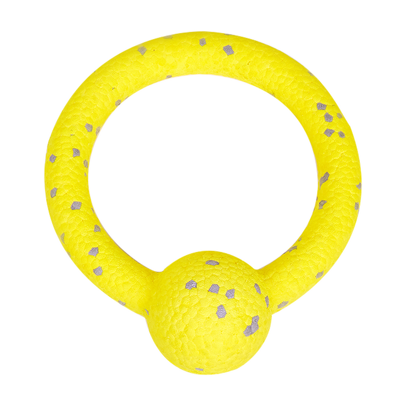 FOFOS Durable Puller with Ball Dog Toy Yellow
