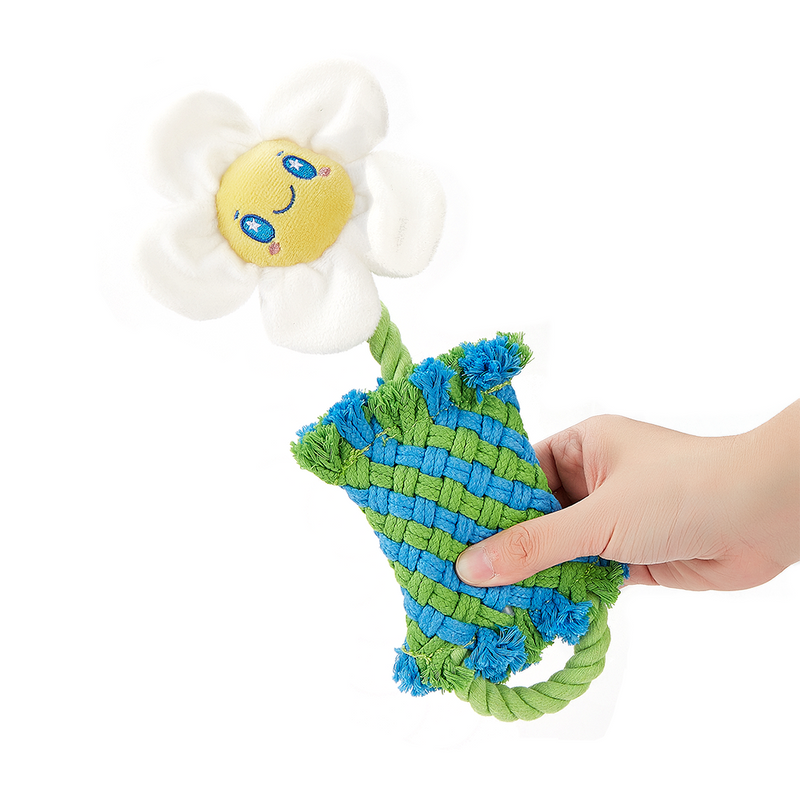 FOFOS Flower Rope Puppy Toy
