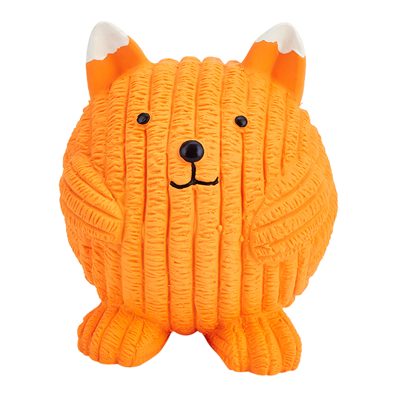 FOFOS Fox Ball Latex Dog Toy