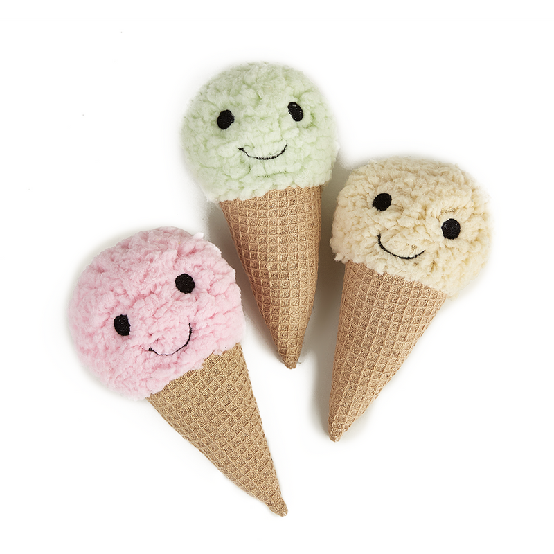 FOFOS Plush Ice Cream Dog Toy Display Box 15pcs