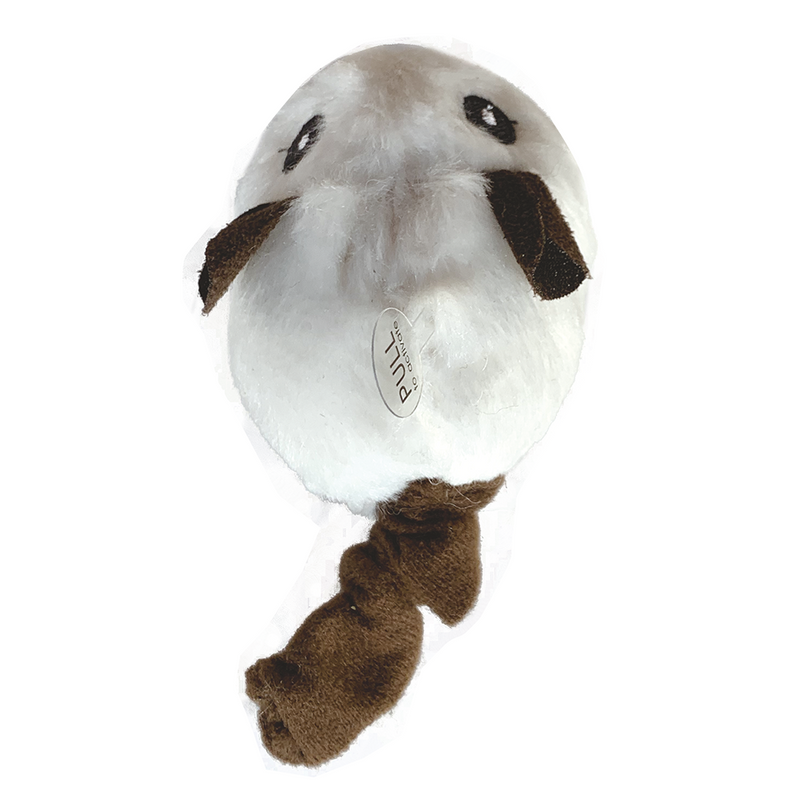 FOFOS Pull String & Sound Chip White Shaking Mouse Cat Toy