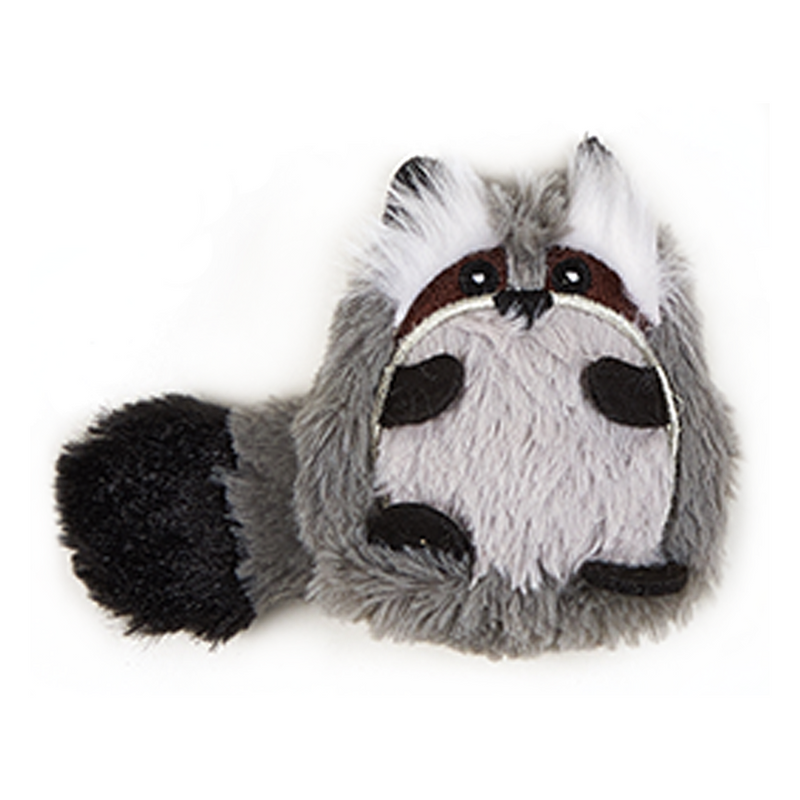 FOFOS Raccoon Floppy Crinkle Cat Toy