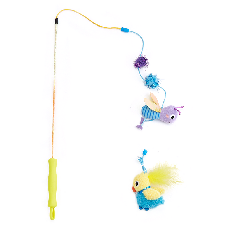 FOFOS Replaceable Let’s Fly Together Cat Wand Cat Toy