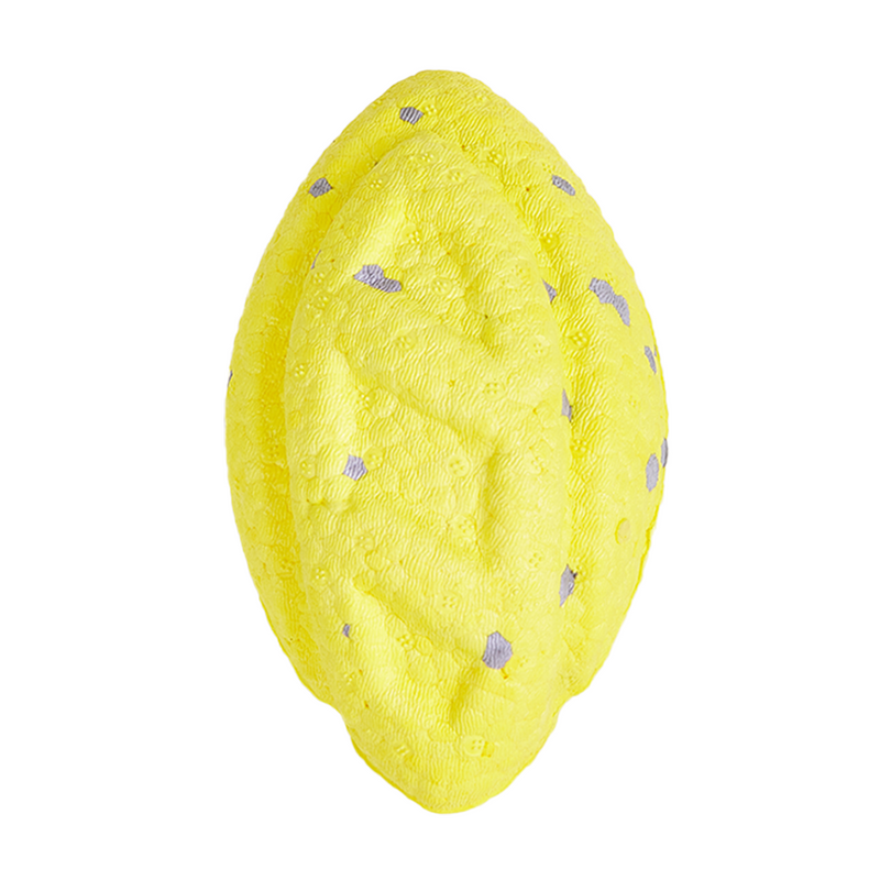 FOFOS Rugby Ball Fetch Dog Toy Yellow