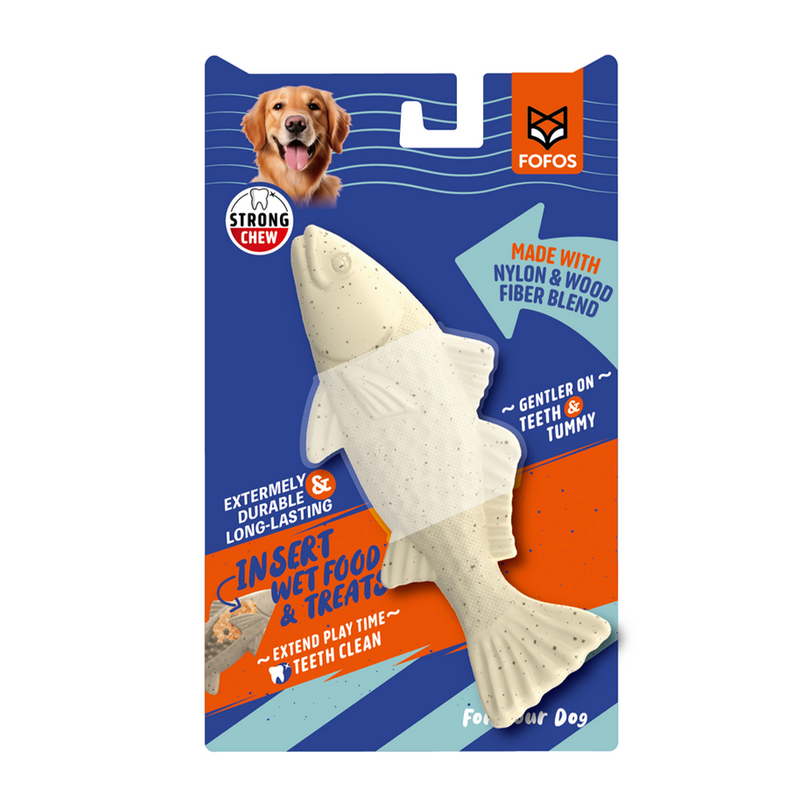 FOFOS Sea Bass Durable Dog Chew Toy