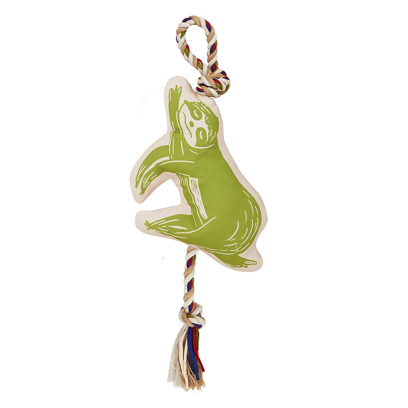 FOFOS Sloth Flossy Rope Dog Toy