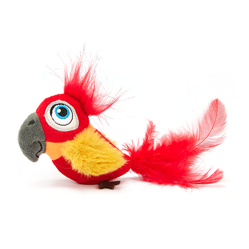 FOFOS Sound Chip Parrot with Catnip Balls Cat Toy