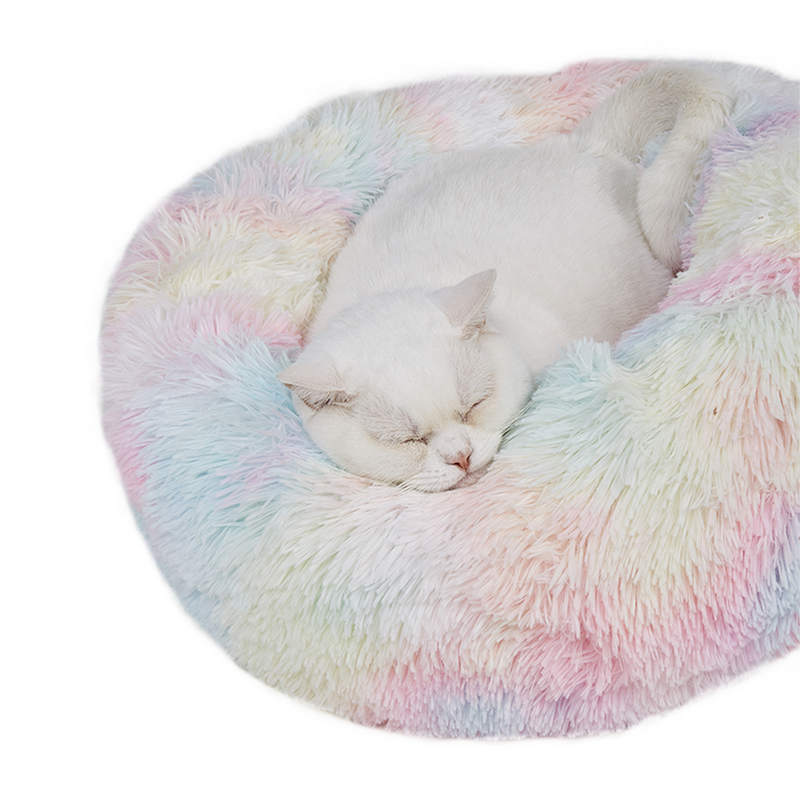 FOFOS Tie Dye Donut Pet Bed