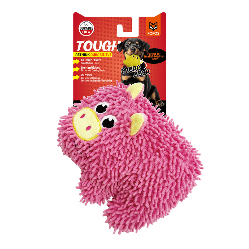 FOFOS Tough Pig Dog Toy