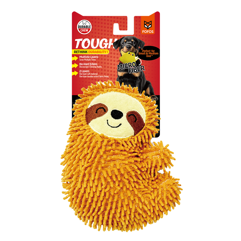 FOFOS Tough Sloth Dog Toy
